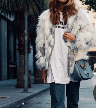 Cazadora bomber pelo de Zara