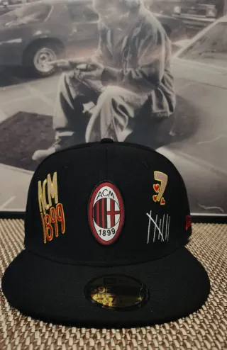 Gorra New Era 59Fifty AC Milan Negra Talla 7.1/2