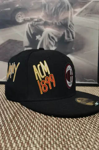 Gorra New Era 59Fifty AC Milan Negra Talla 7.1/2