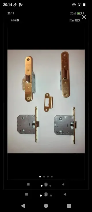 Lote 7 cerraduras para puertas madera