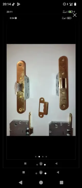 Lote 7 cerraduras para puertas madera