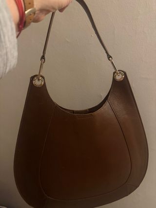 Bolso de piel Zign marrón