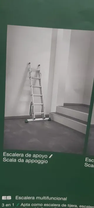 Escalera aluminio Parkside 2 tramos