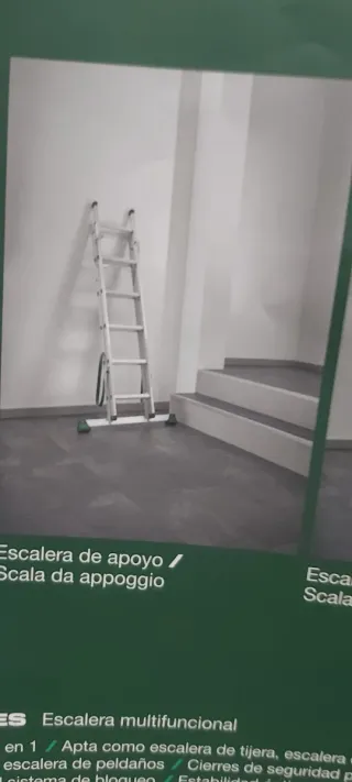 Escalera aluminio Parkside 2 tramos