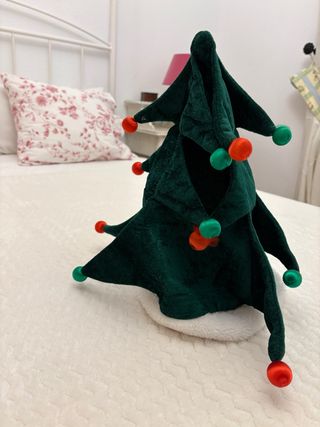 Gorro Navideño Árbol Verde