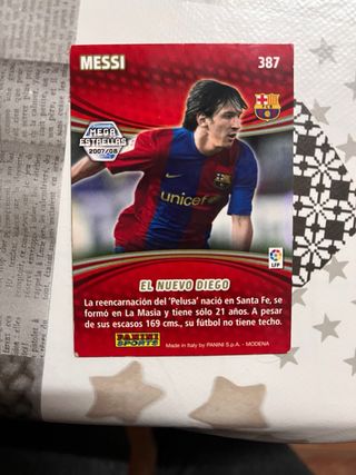 Cromo Messi Mega Estrella 2007-2008 Panini