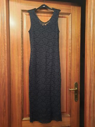 Vestido H&M azul marino talla M