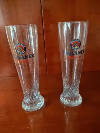 2 Vasos Cerveza Gigantes Paulaner