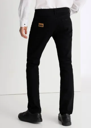 Pantalón Lois Negro Talla 40 Algodón Elast.
