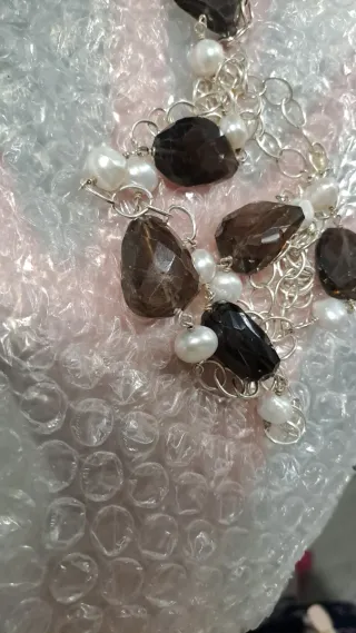 Conjunto Tous Collar y Pendientes Perlas