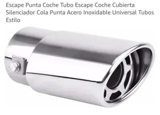 Tubo de escape acero inoxidable universal