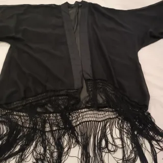 Blusón Gasa Negro Talla XXXL