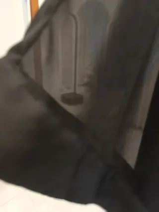 Blusón Gasa y raso negro Talla XXXL