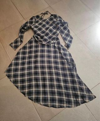 Vestido de cuadros talla M