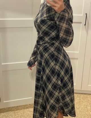 Vestido de cuadros talla M