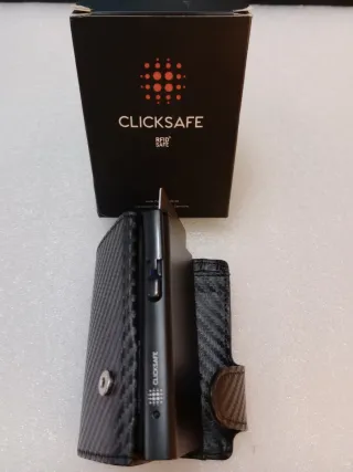 Cartera CLICKSAFE RFID Negra y Marrón