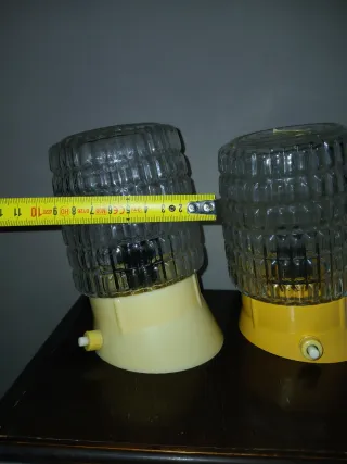 Coppia Applique Arno Vetro Giallo