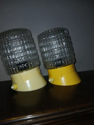 Coppia Applique Arno Vetro Giallo