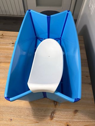 Bañera Stokke Azul con reductor