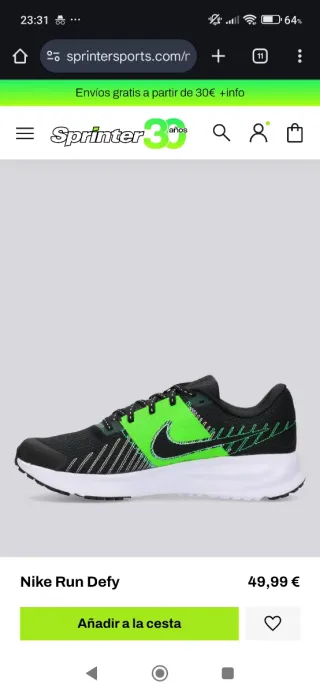 Zapatillas Nike Run Defy Talla 43
