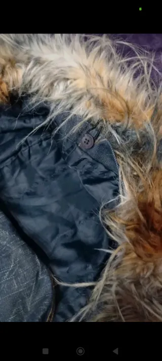 Cazadora larga vaquera con capucha