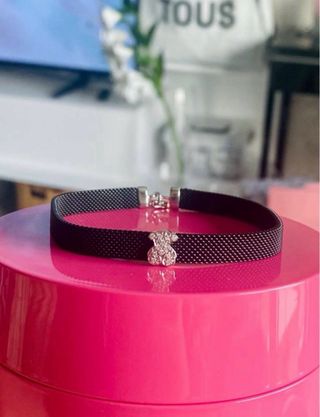 PULSERA TOUS MESH ORO BLANCO Y DIAMANTES