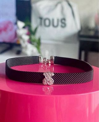 PULSERA TOUS MESH ORO BLANCO Y DIAMANTES