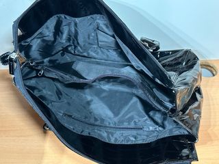 Bolso grande charol negro