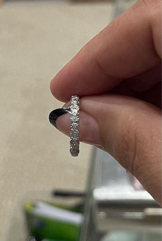 ANILLO TOUS FANCY DE ORO BLANCO Y DIAMANTES