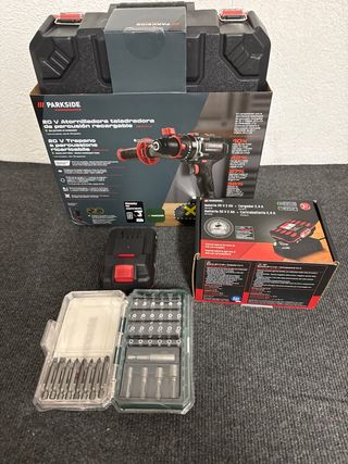 Taladro Percutor Parkside 20V + Batería + Cargador