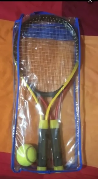 2 Raquetas y Pelota Tenis Infantil Nuevas