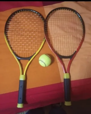 2 Raquetas y Pelota Tenis Infantil Nuevas