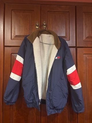 Chaqueta Tommy Jeans Reversible Beige y Marrón