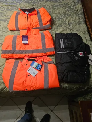 Giaccone alta visibilità arancione