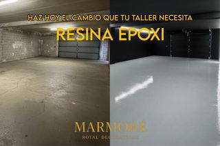 Resina epoxi para suelo de taller/ nave/ garaje