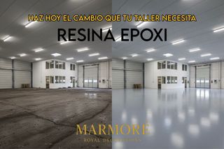 Resina epoxi para suelo de taller/ nave/ garaje