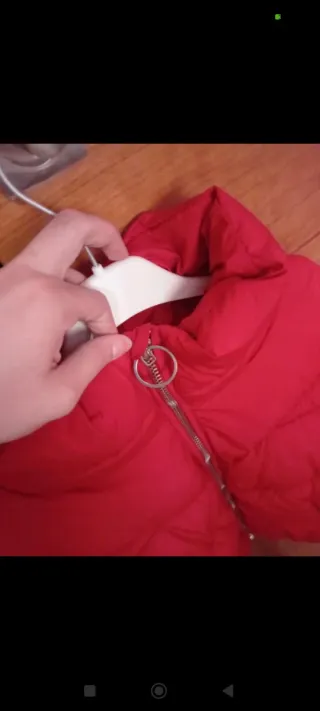 Cazadora bomber roja