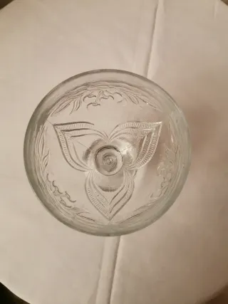 Copa de helado o cóctel de cristal