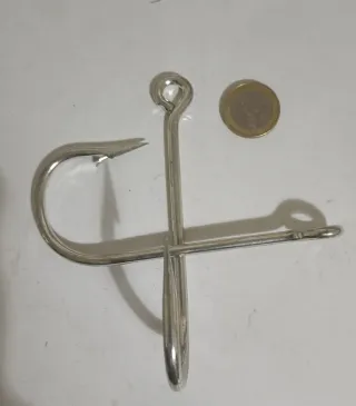 7 Anzuelos Mustad 2335DT n° 2/0