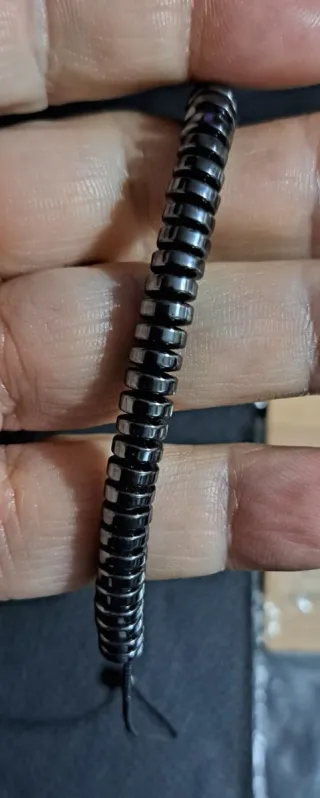 Bracciale in ematite nero