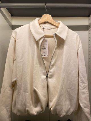 Bomber Blanca Zara Talla M