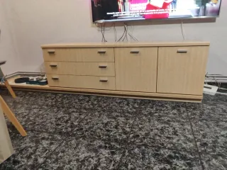 Mueble TV comedor madera