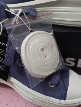 Converse All Star Pelle Blu Tg 38.5