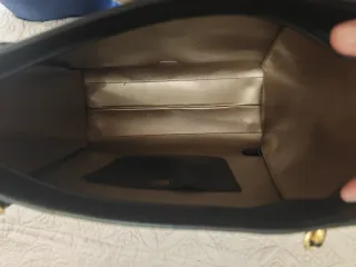 Bolso Tote Ralph Lauren Negro con Tachuelas Dorada