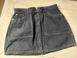 Minifalda vaquera negra Lefties Talla M