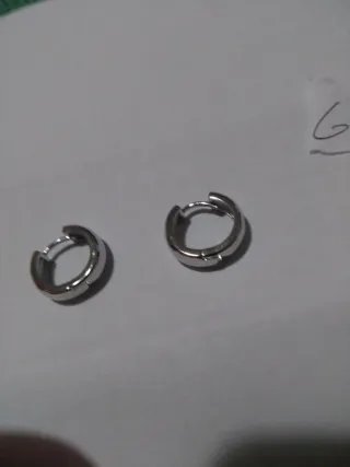 G460 Orecchini uomo cerchio inox 16mm unisex