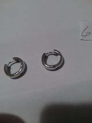 G460 Orecchini uomo cerchio inox 16mm unisex