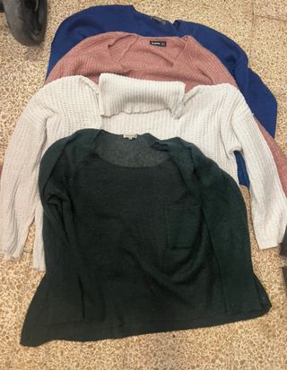 Lote 4 jerseys mujer talla L/XL