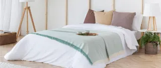 Colcha foulard verde