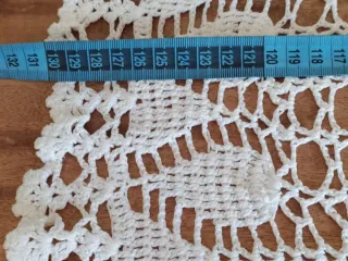 Tapete hilo , tejido con aguja de ganchillo